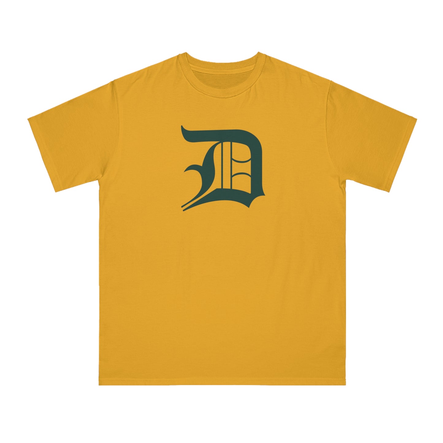 Detroit 'Old English D' T-Shirt (Laconic Green) | Unisex Organic