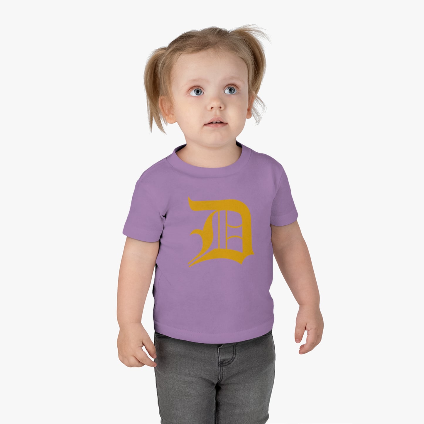 Detroit 'Old English D' Infant T-Shirt (Gold) | Short Sleeve