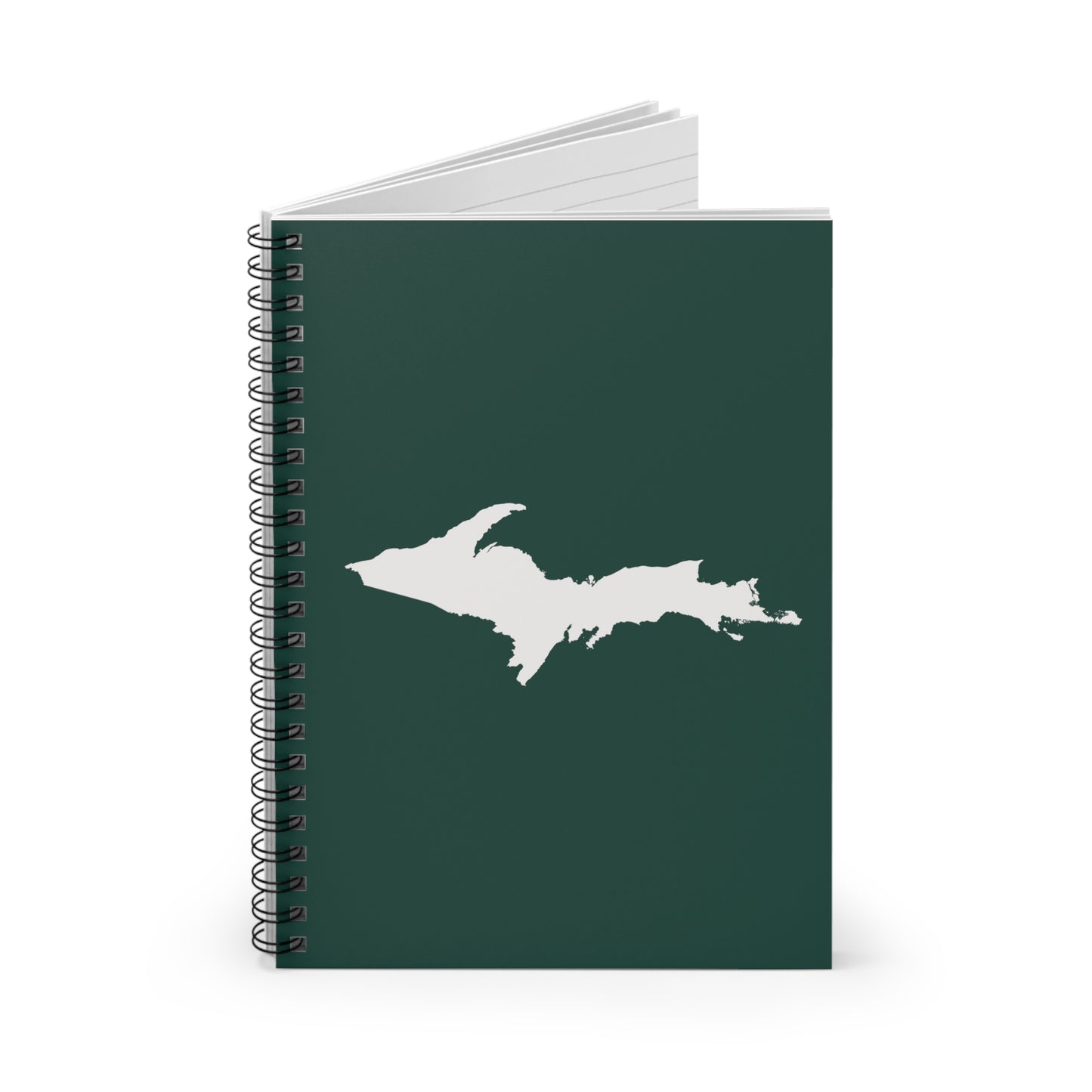 Michigan Upper Peninsula Spiral Notebook (w/ UP Outline) | Laconic Green