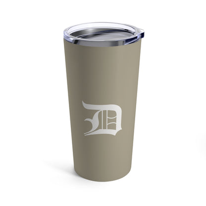 Detroit 'Old English D' Tumbler | Petoskey Stone Beige - 20oz