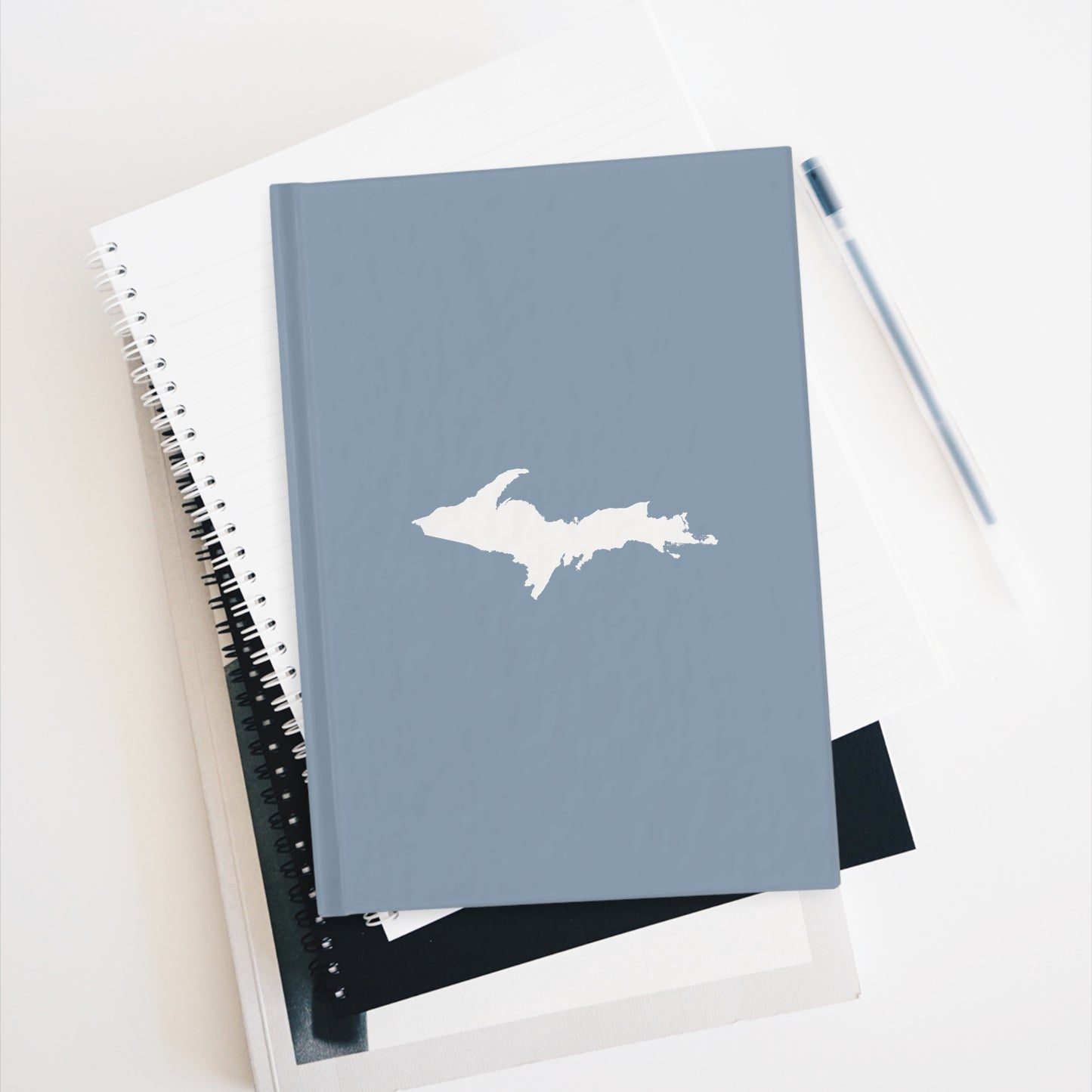 Michigan Upper Peninsula Blank Sketchbook (w/ UP Outline) | B-24 Grey