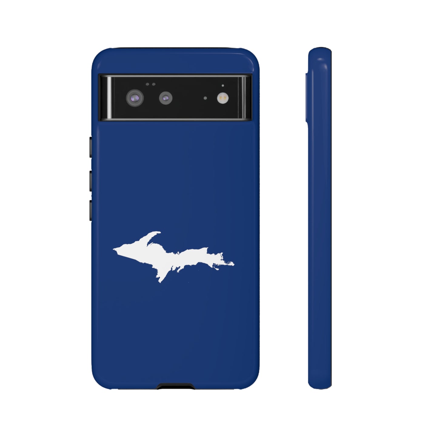 Michigan Upper Peninsula Tough Phone Case (Dearborn Blue w/ UP Outline) | Samsung & Pixel Android