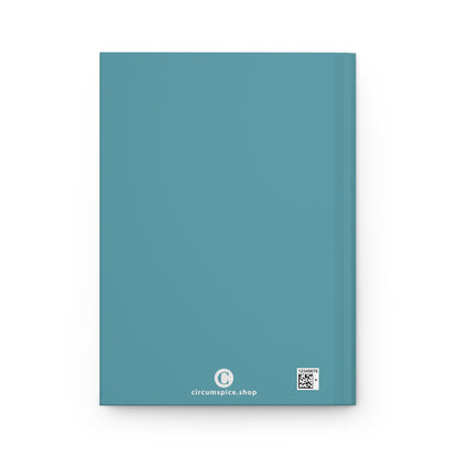 Michigan Upper Peninsula Hardcover Journal (Lake Huron Blue w/ Plum Outline) | Ruled - 150pgs