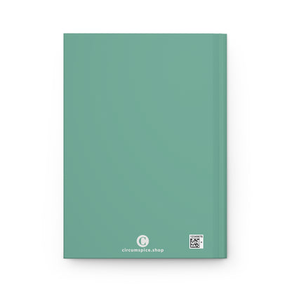 Michigan Upper Peninsula Hardcover Journal (w/ UP USA Flag) | Ruled - Metallic Mint Green