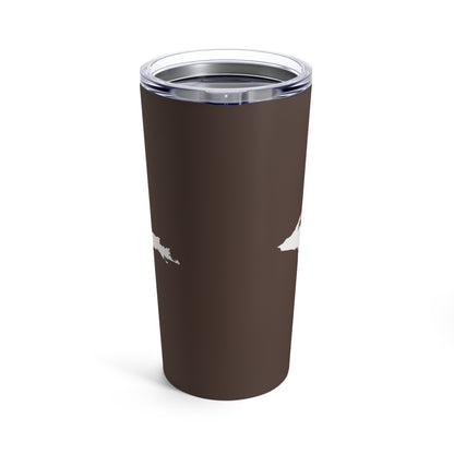 Michigan Upper Peninsula Tumbler (w/ UP Outline) | Hickory Color - 20oz