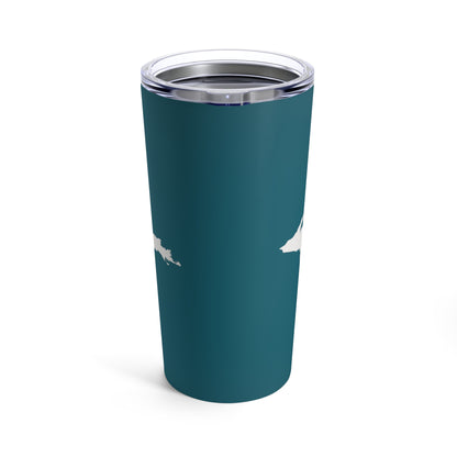 Michigan Upper Peninsula Tumbler (w/ UP Outline) | Auburn Hills Teal - 20oz