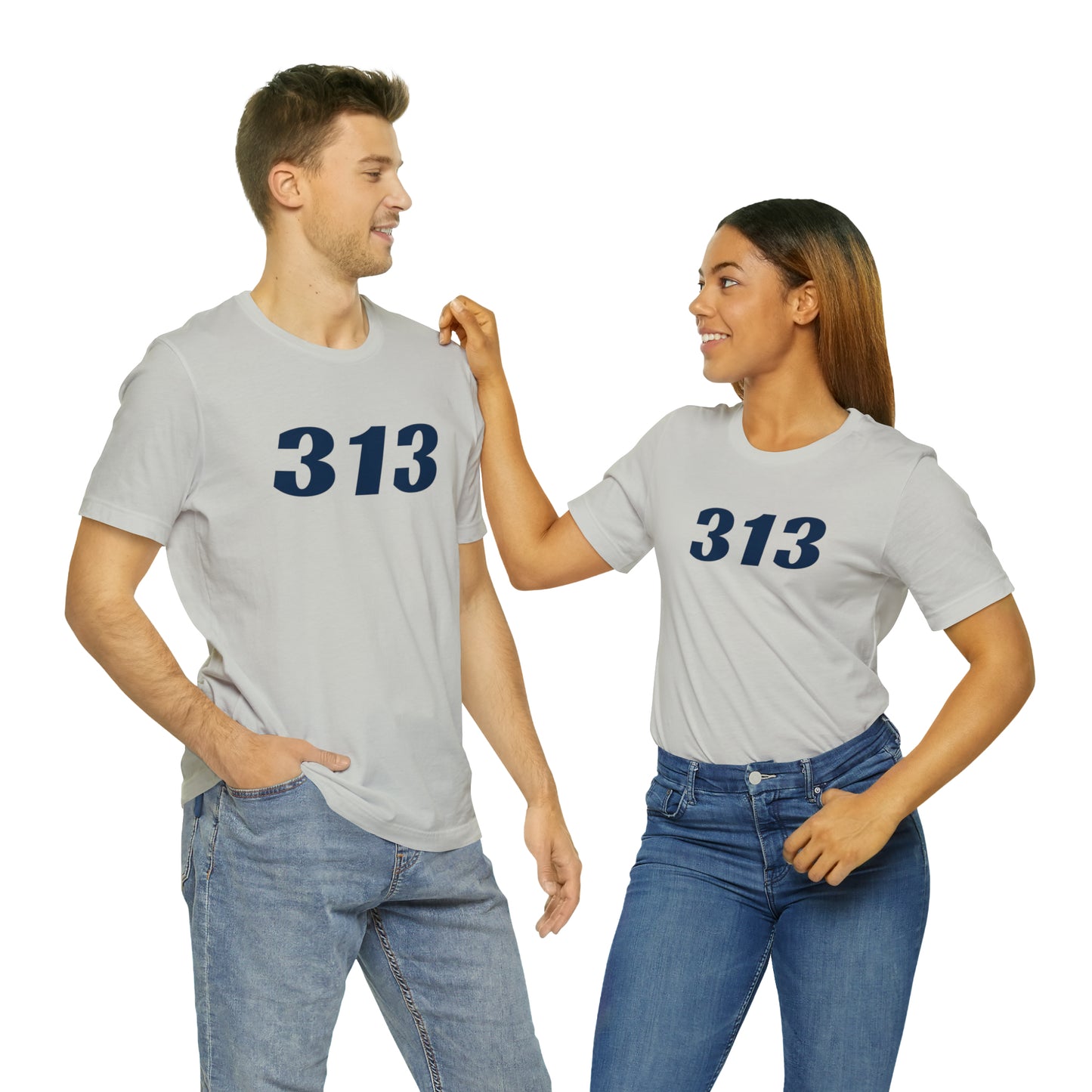 Detroit '313' T-Shirt (Racing Font) | Unisex Standard Fit