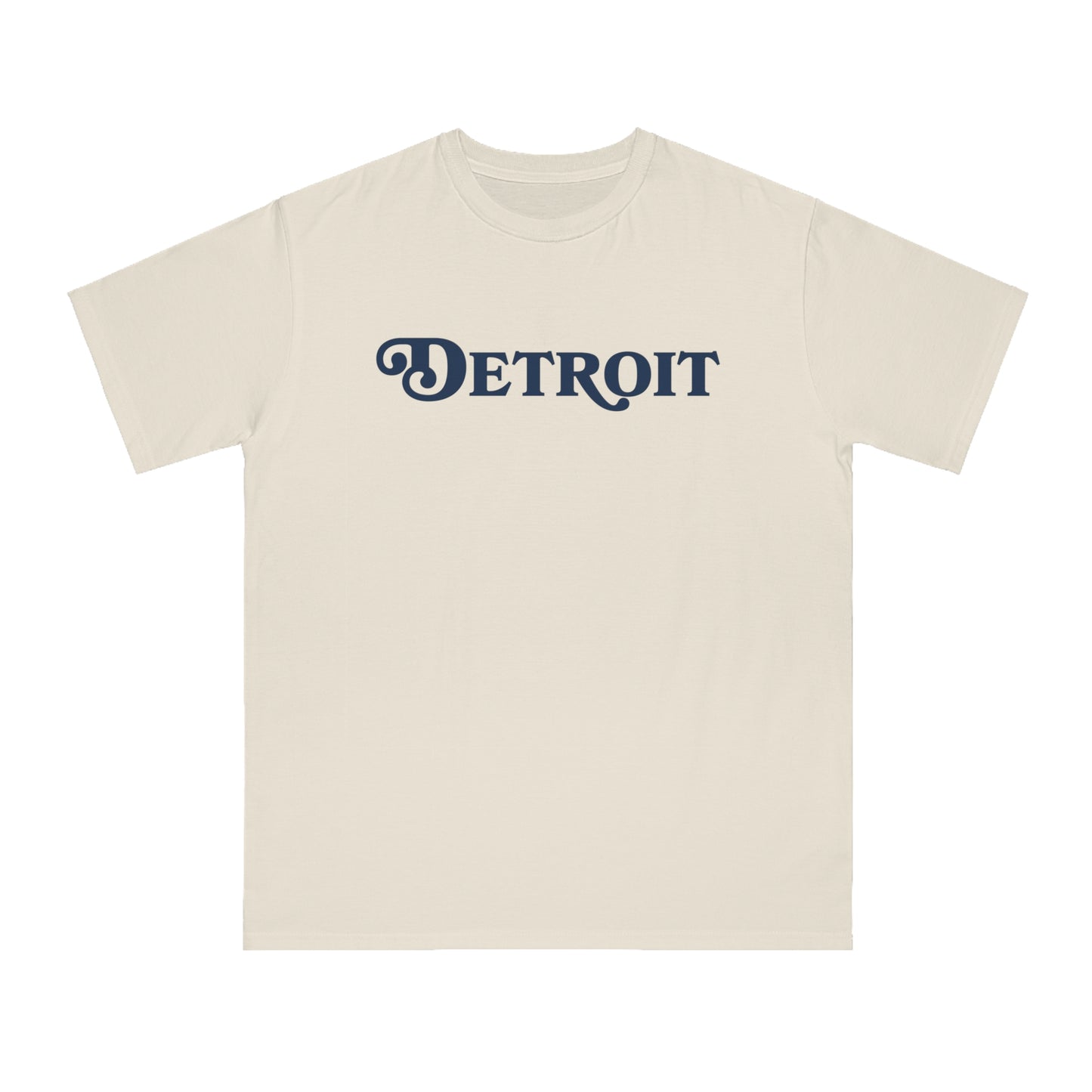 'Detroit' T-Shirt (Sloped Serif Font) | Unisex Organic