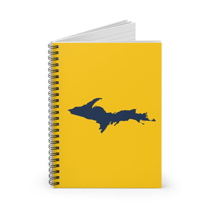 Michigan Upper Peninsula Spiral Notebook (w/ UP Outline) | Maize