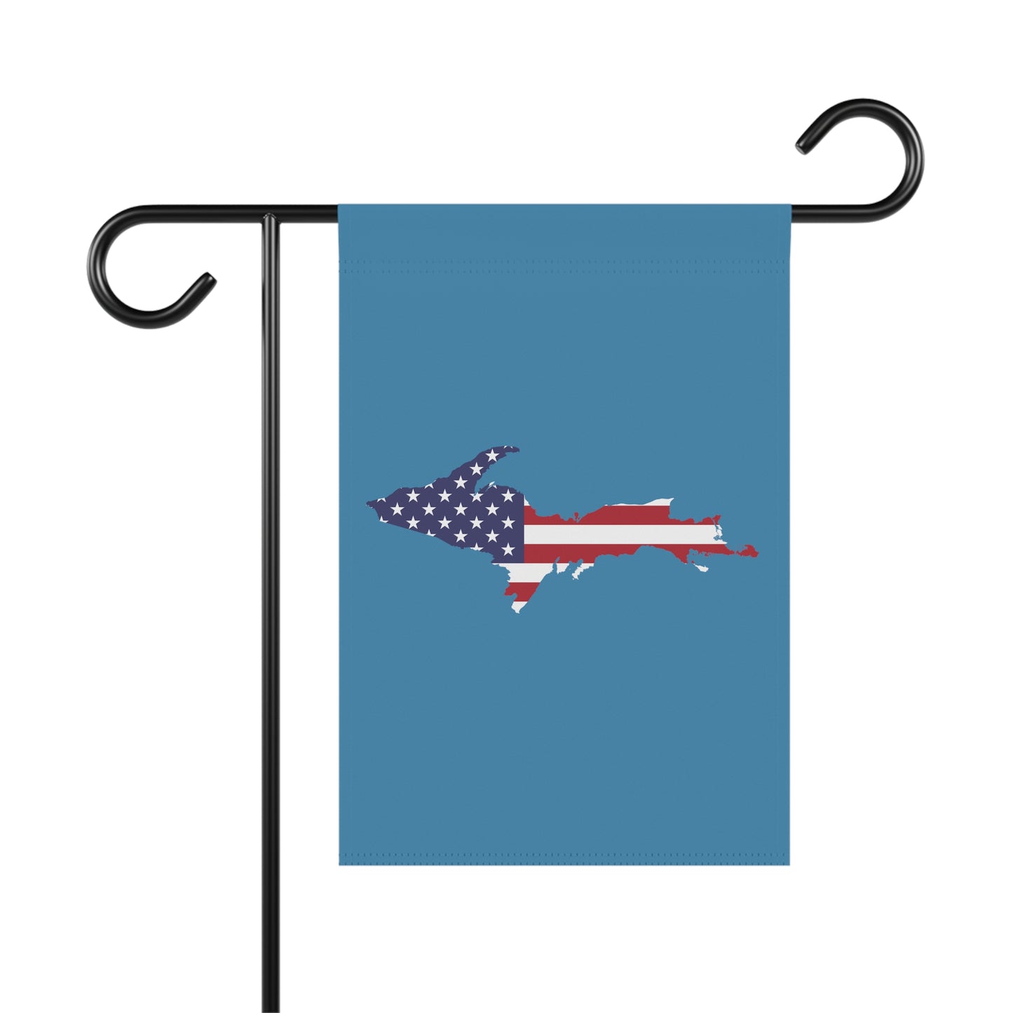 Michigan Upper Peninsula Home & Garden Flag (w/ UP USA Flag) | Lake Michigan Blue