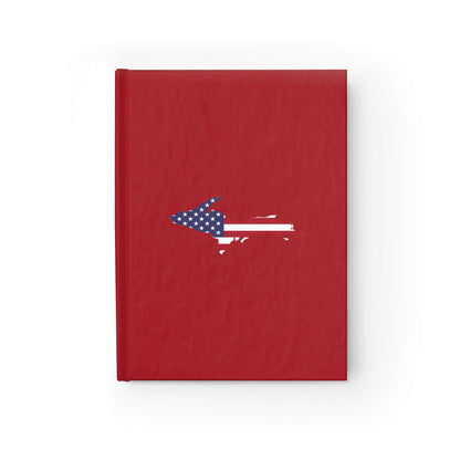 Michigan Upper Peninsula Blank Sketchbook (w/ UP USA Flag) | Thimbleberry Red