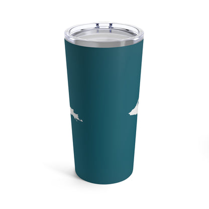 Michigan Upper Peninsula Tumbler (w/ UP Outline) | Auburn Hills Teal - 20oz