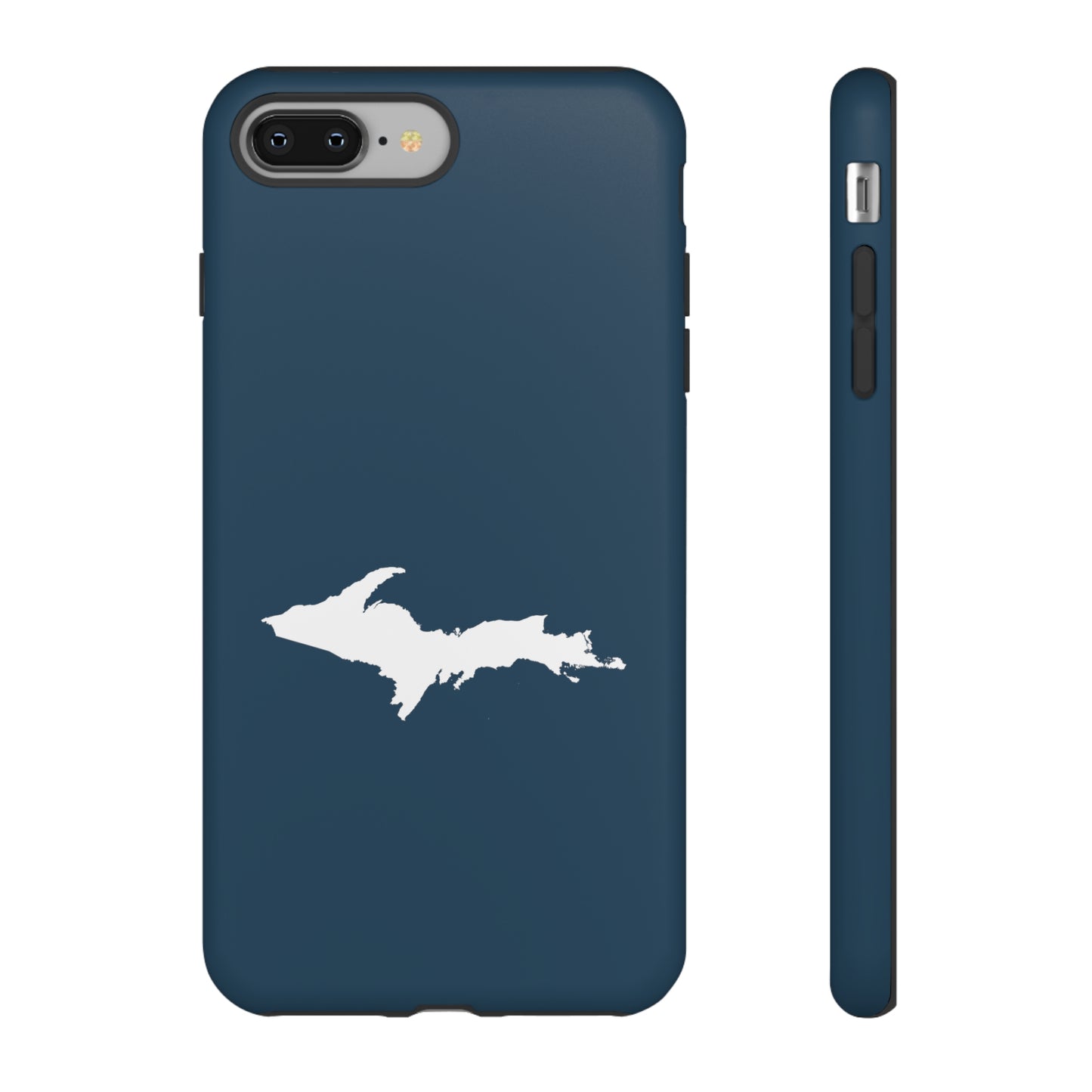 Michigan Upper Peninsula Tough Phone Case ('37 Caddie Cavalier Blue w/ UP Outline) | Apple iPhone