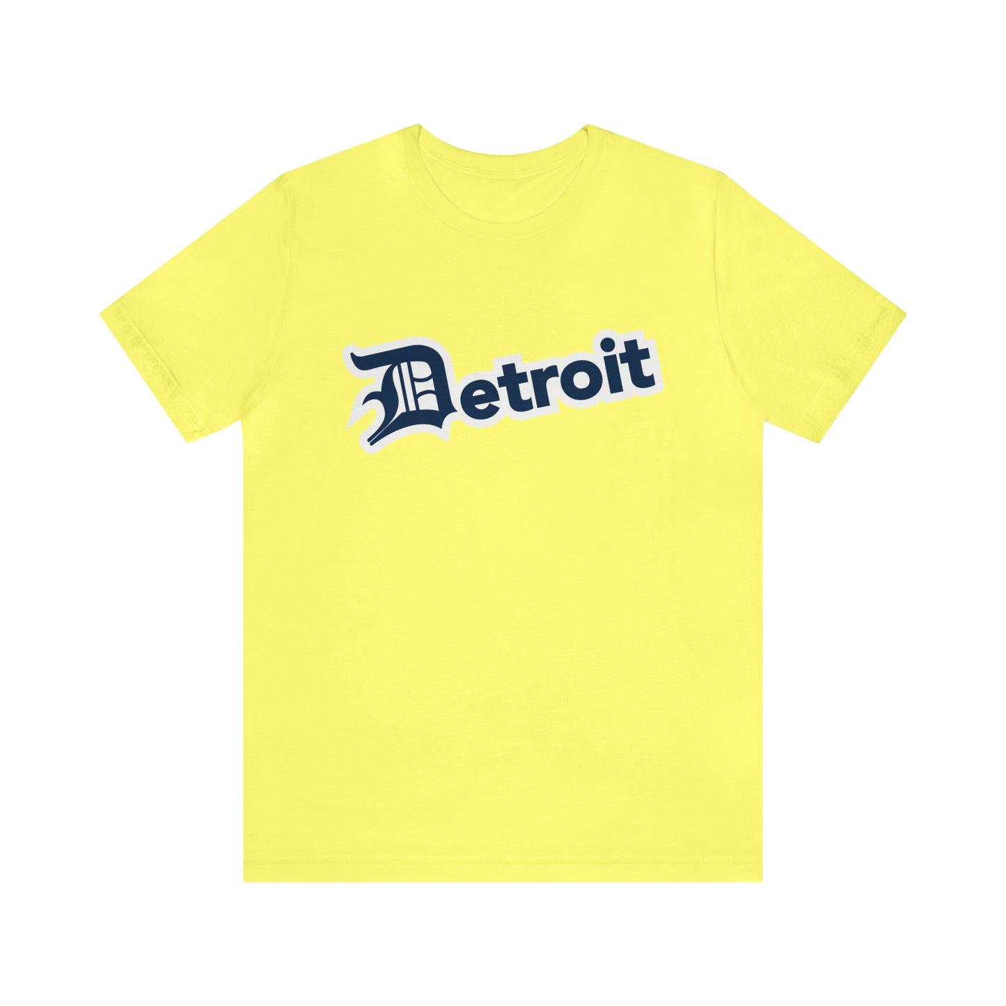 'Detroit' T-Shirt (Navy w/ Old English 'D') | Unisex Standard