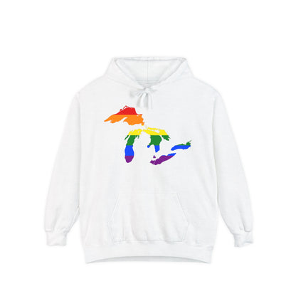 Great Lakes Hoodie (Rainbow Pride Edition) | Unisex Garment-Dyed