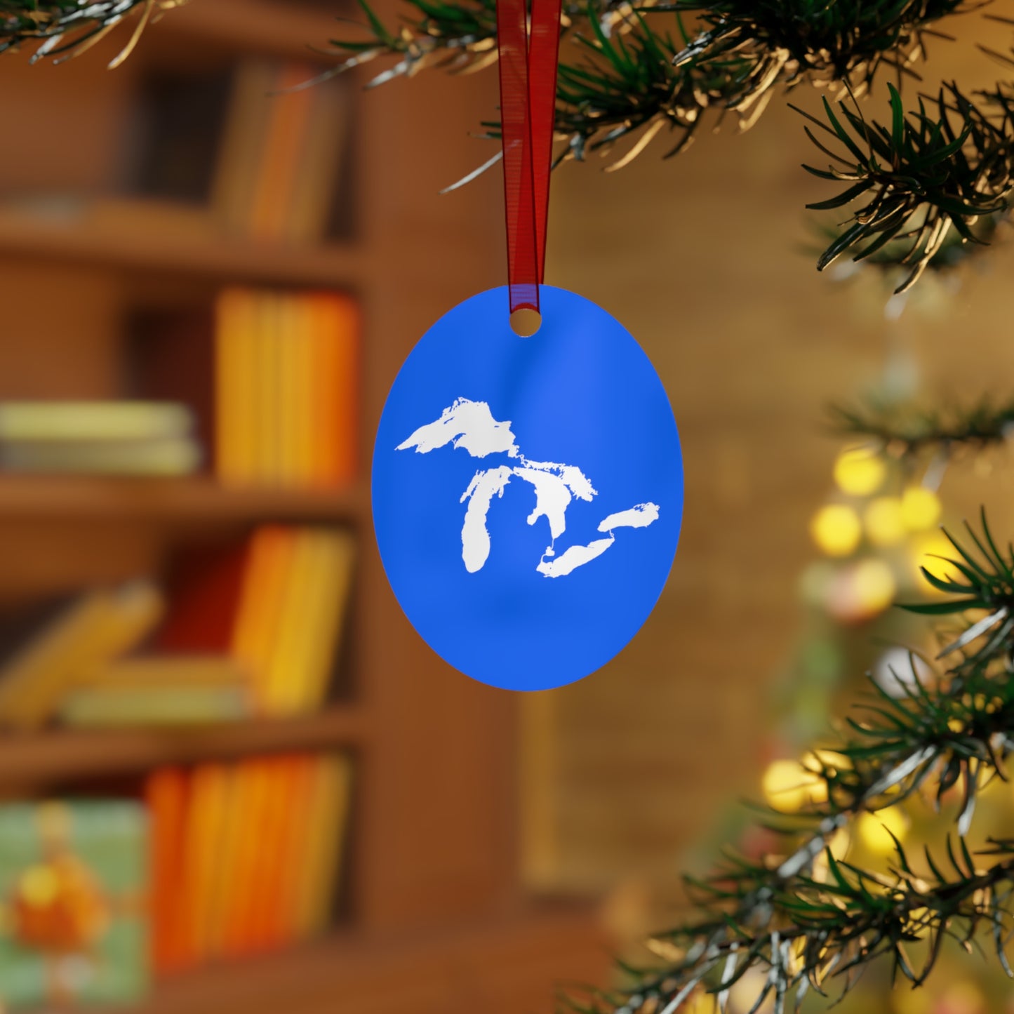 Great Lakes Christmas Ornament | Metal - Motor Town Blue