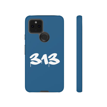 Detroit '313' Tough Phone Case (Blueberry Tag Font) | Samsung & Pixel Android