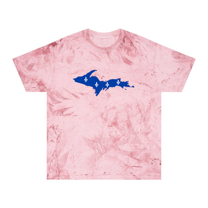 Michigan Upper Peninsula T-Shirt (w/ UP Quebec Flag Outline) | Unisex Color Blast