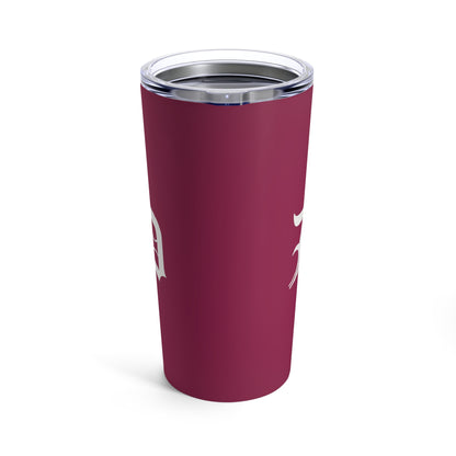 Detroit 'Old English D' Tumbler | Ruby Red - 20oz