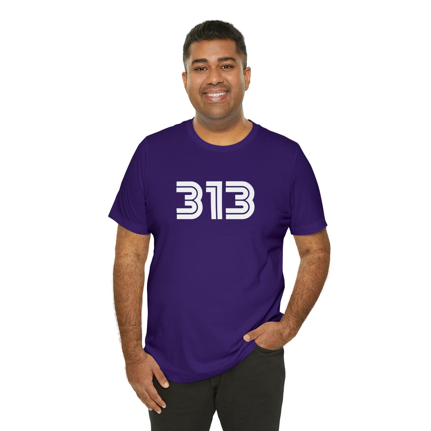 Detroit '313' T-Shirt (1970s Audiophile Font) | Unisex Standard Fit