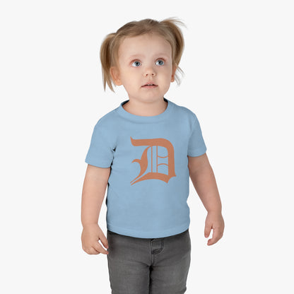 Detroit 'Old English D' Infant T-Shirt (Copper Color) | Short Sleeve