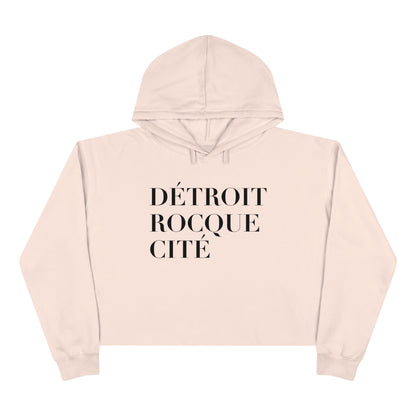 'Détroit Rocque Cité' Cropped Hoodie