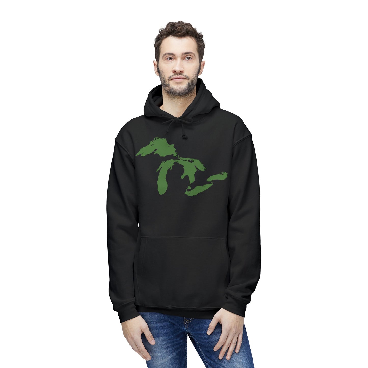 Great Lakes Ultrapremium Hoodie | Made in USA - Pine Green