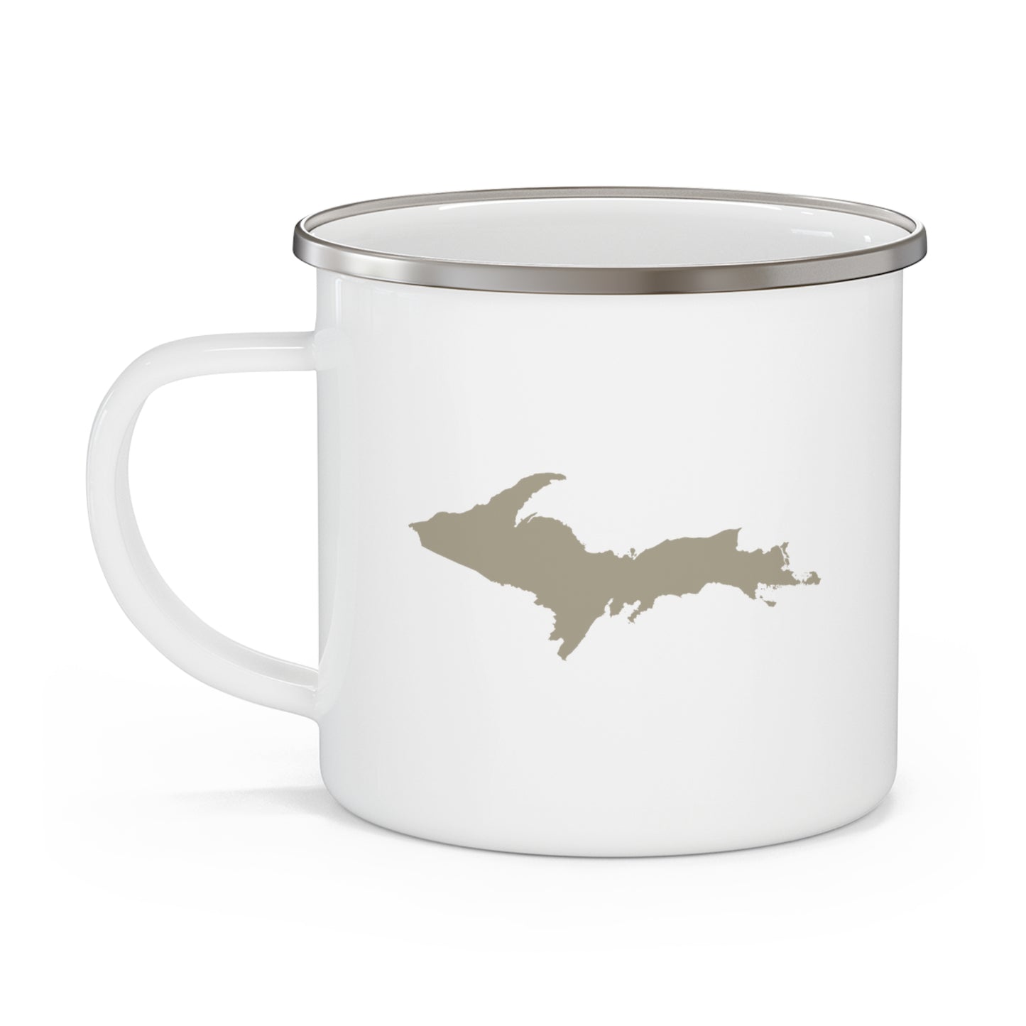 Michigan Upper Peninsula Camping Mug (Petoskey Stone Outline) | 12oz