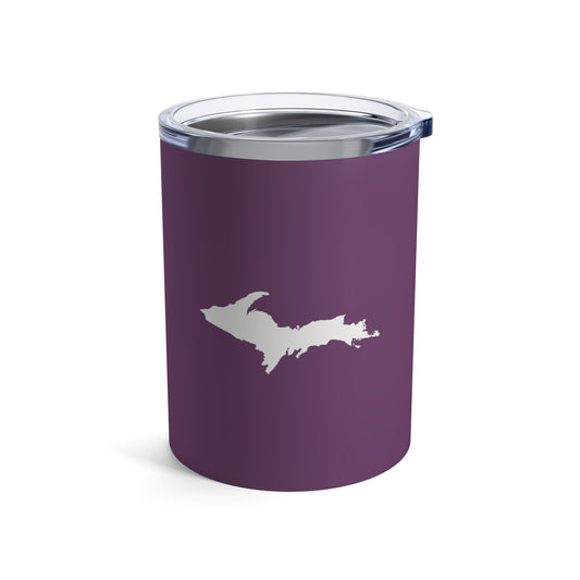 Michigan Upper Peninsula Tumbler (w/ UP Outline) | Plum - 10oz