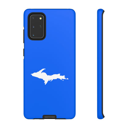 Michigan Upper Peninsula Tough Phone Case (Motor Town Blue w/ UP Outline) | Samsung & Pixel Android