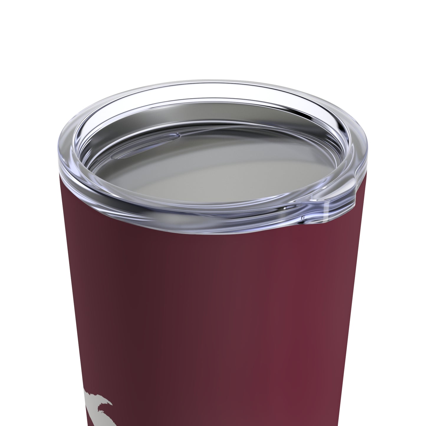 Michigan Upper Peninsula Tumbler (w/ UP Outline) | Old Mission Burgundy - 20oz