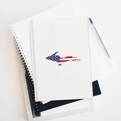 Michigan Upper Peninsula Blank Sketchbook (w/ UP USA Flag) | Birch Bark White