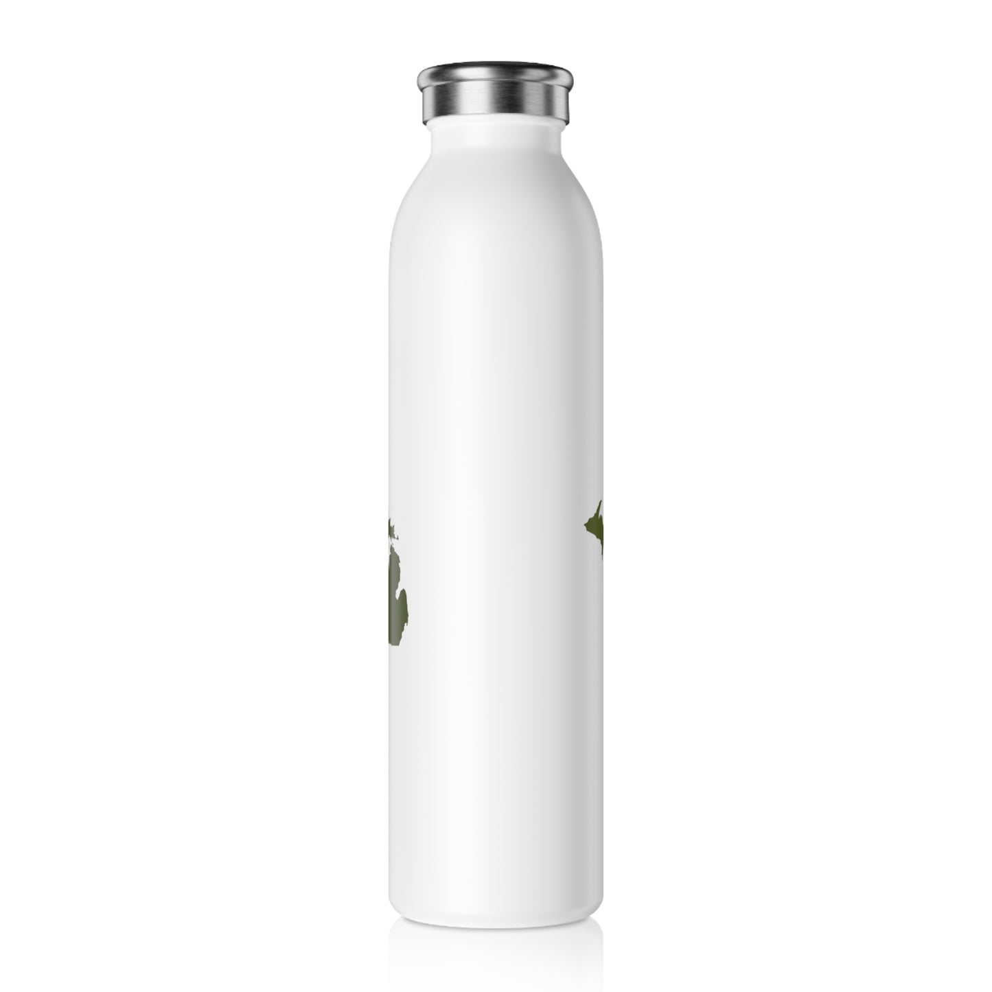 Michigan Water Bottle (w/ Army Green Outline) | 20oz Double-Walled