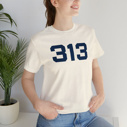 Detroit '313' T-Shirt (Athletic Font) | Unisex Standard Fit