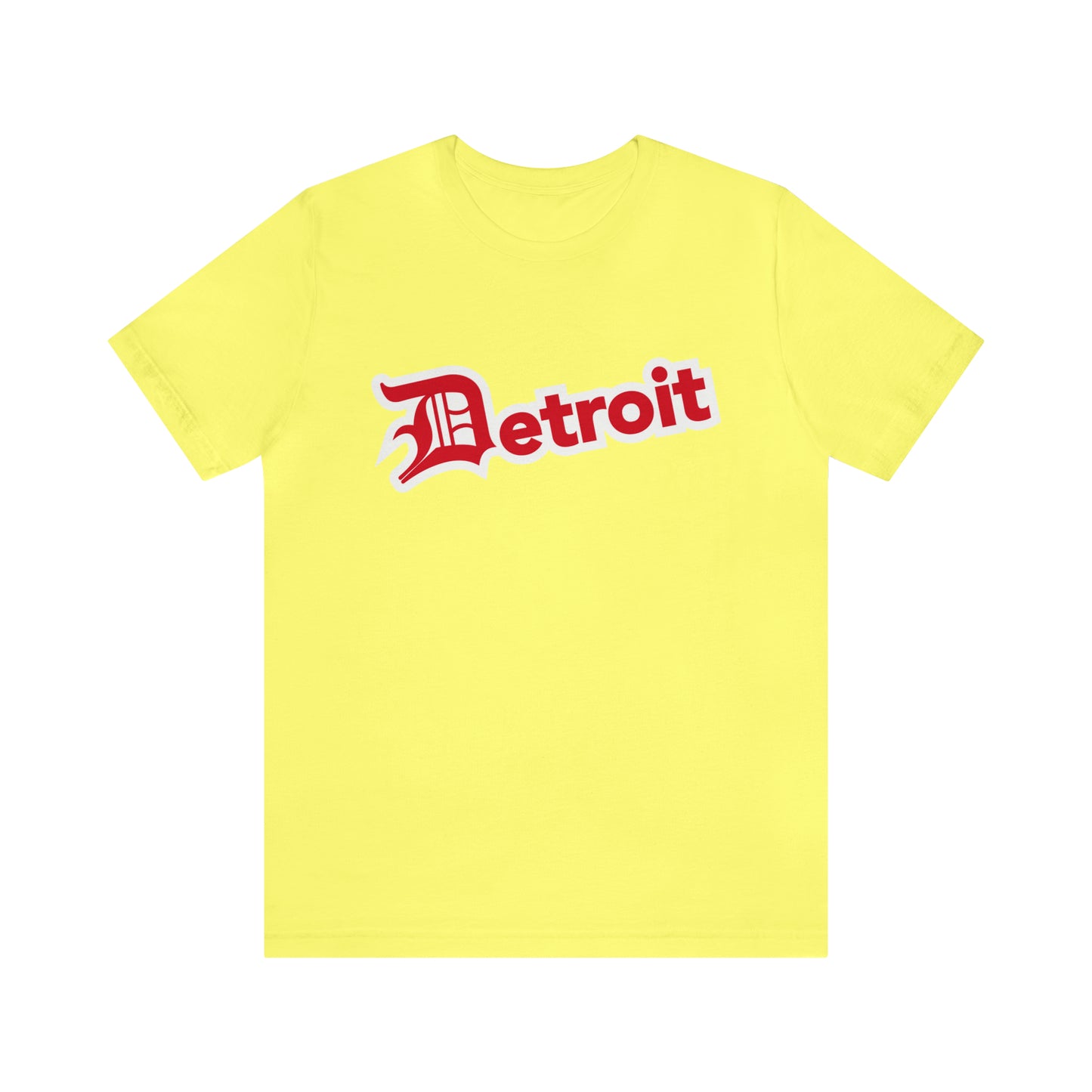 'Detroit' T-Shirt (Aliform Red w/ Old English 'D') | Unisex Standard