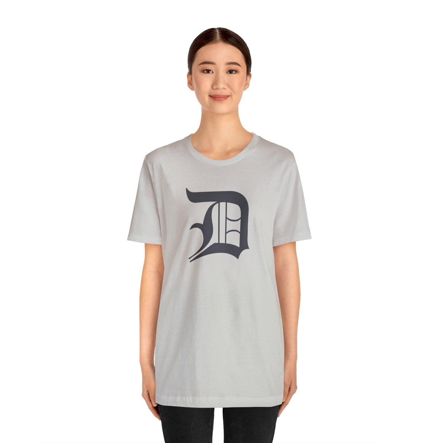 Detroit 'Old English D' T-Shirt (Iron Ore Grey) | Unisex Standard