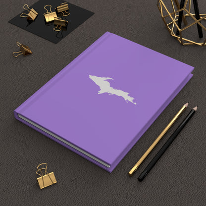 Michigan Upper Peninsula Hardcover Journal (Lavender w/ UP Outline) | Ruled - 150pgs