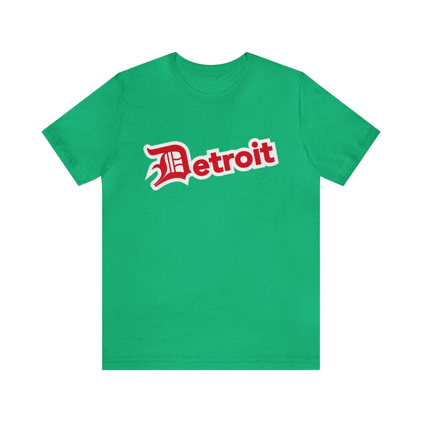 'Detroit' T-Shirt (Aliform Red w/ Old English 'D') | Unisex Standard