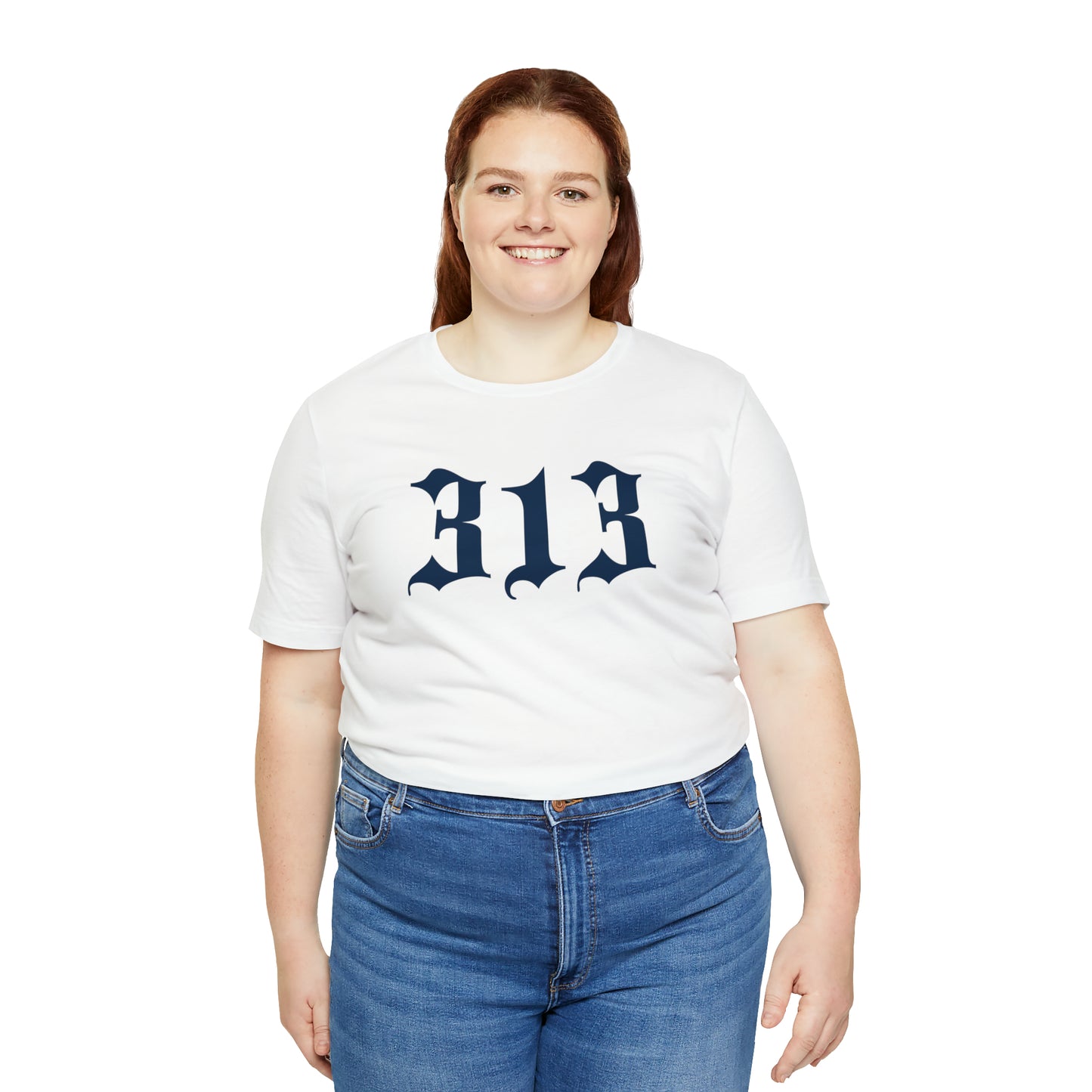 Detroit '313' T-Shirt (Old English Font) | Unisex Standard Fit