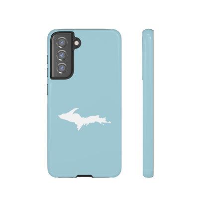 Michigan Upper Peninsula Tough Phone Case ('58 Caddie Blue w/ UP Outline) | Samsung & Pixel Android