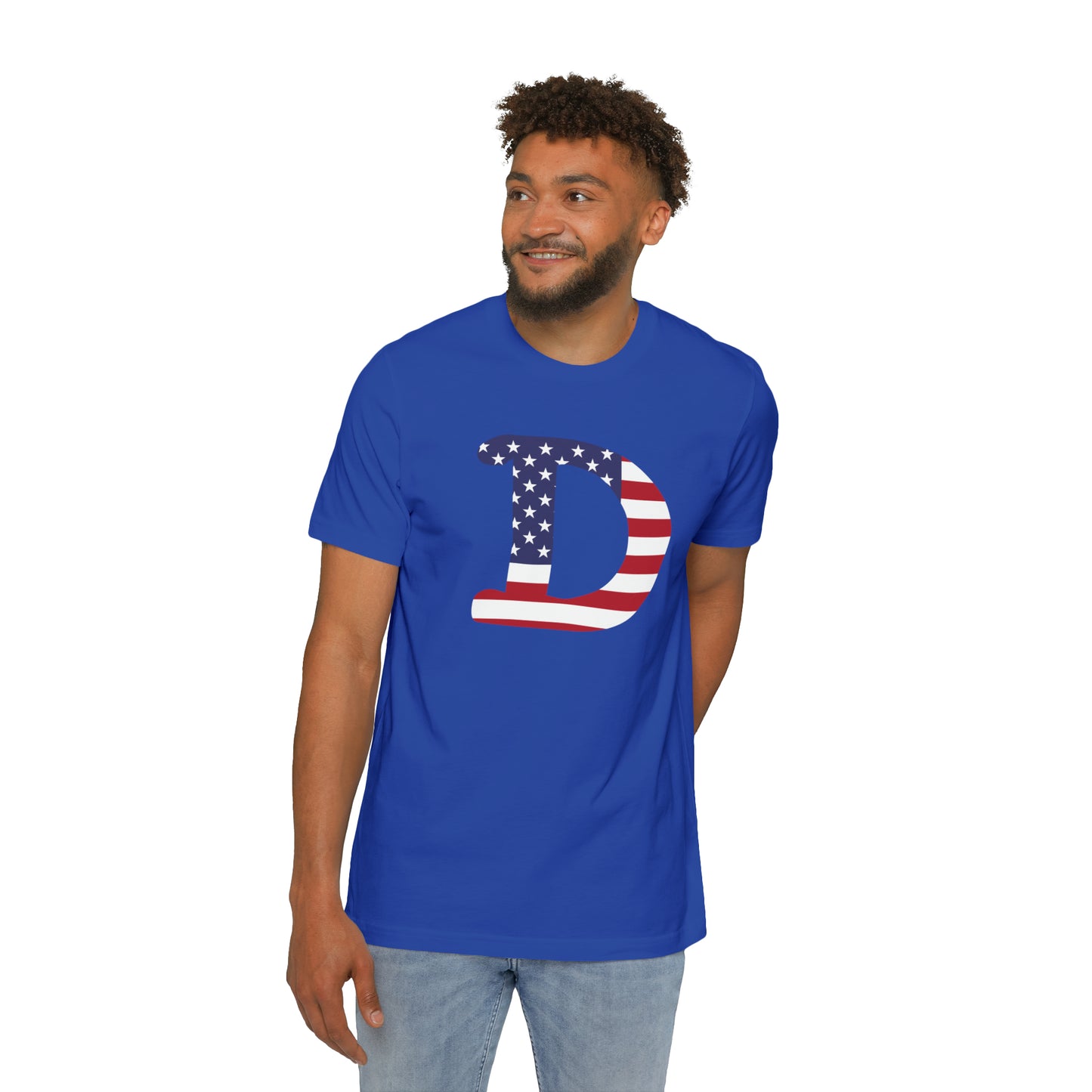 Detroit 'Old French D' T-Shirt (Patriotic Edition) | Made in USA