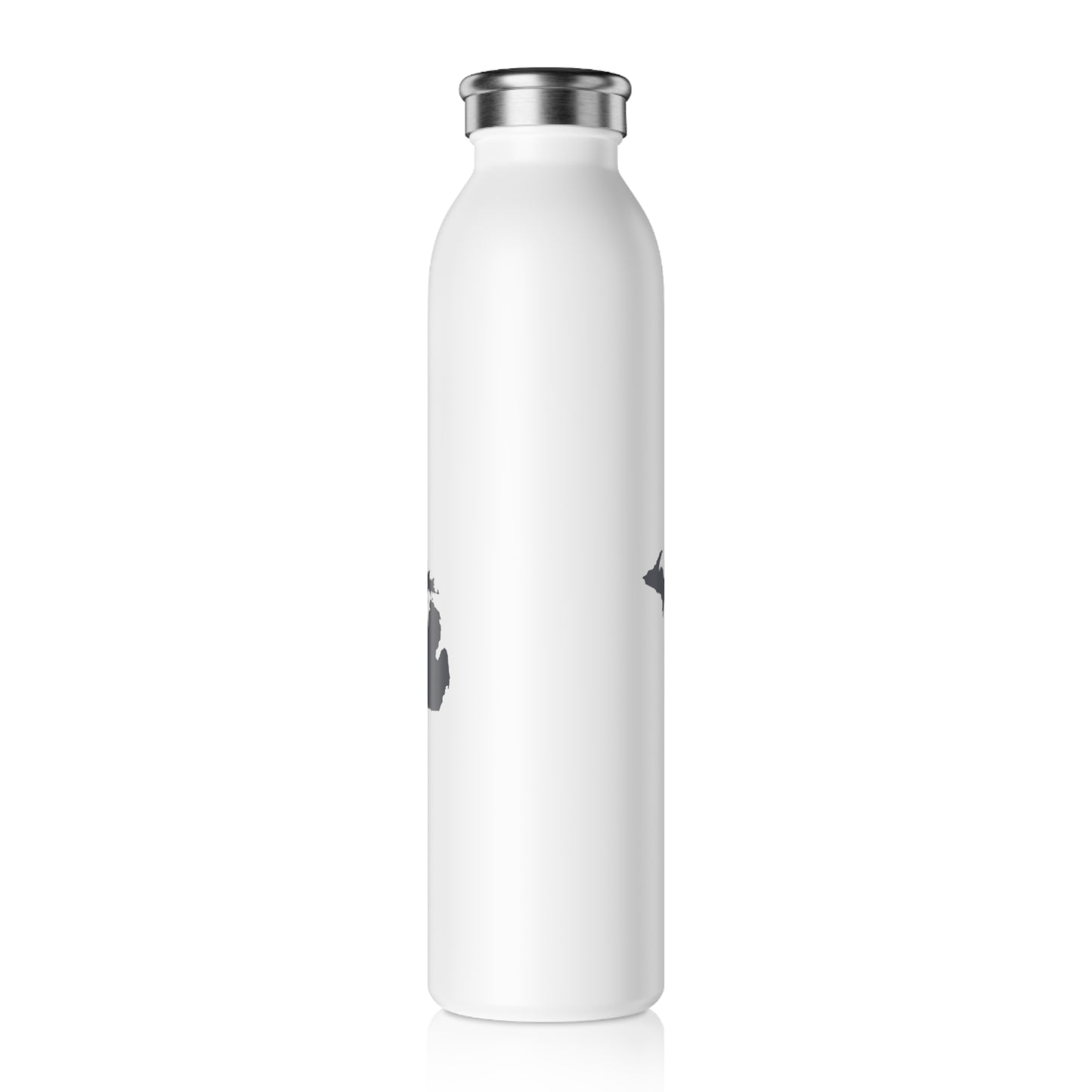 Michigan Water Bottle (w/ Iron Ore Grey Outline) | 20oz Double-Walled