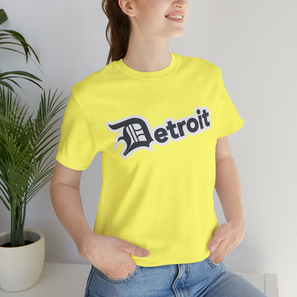 'Detroit' T-Shirt (Iron Ore Grey w/ Old English 'D') | Unisex Standard