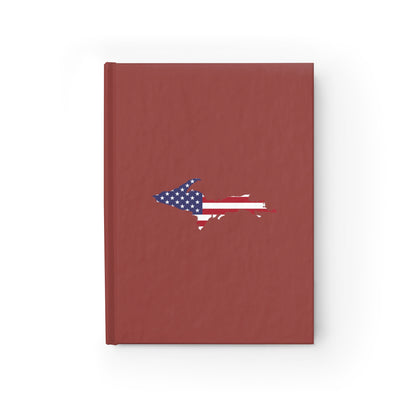 Michigan Upper Peninsula Blank Sketchbook (w/ UP USA Flag) | Ore Dock Red