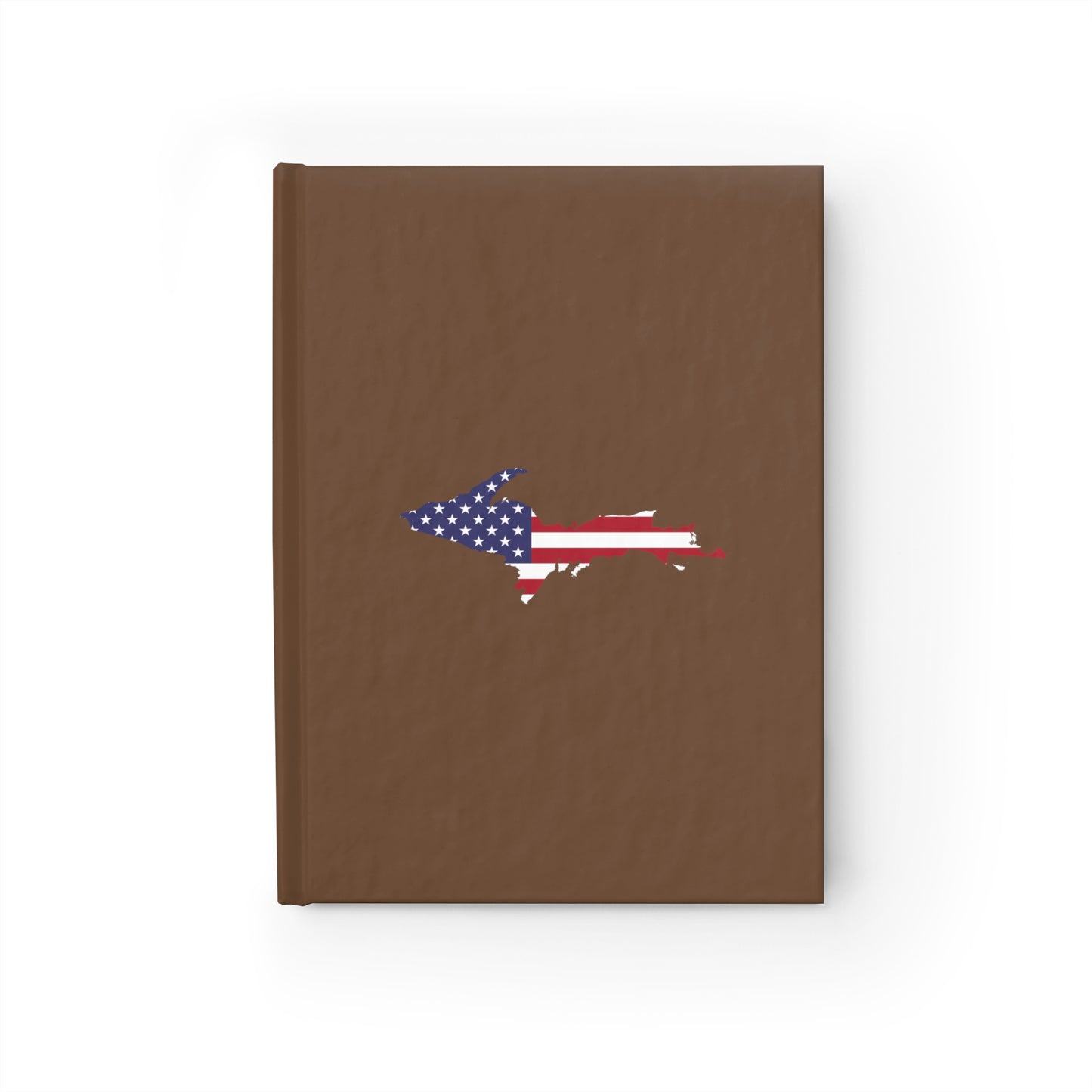 Michigan Upper Peninsula Blank Sketchbook (w/ UP USA Flag) | Coffee Color