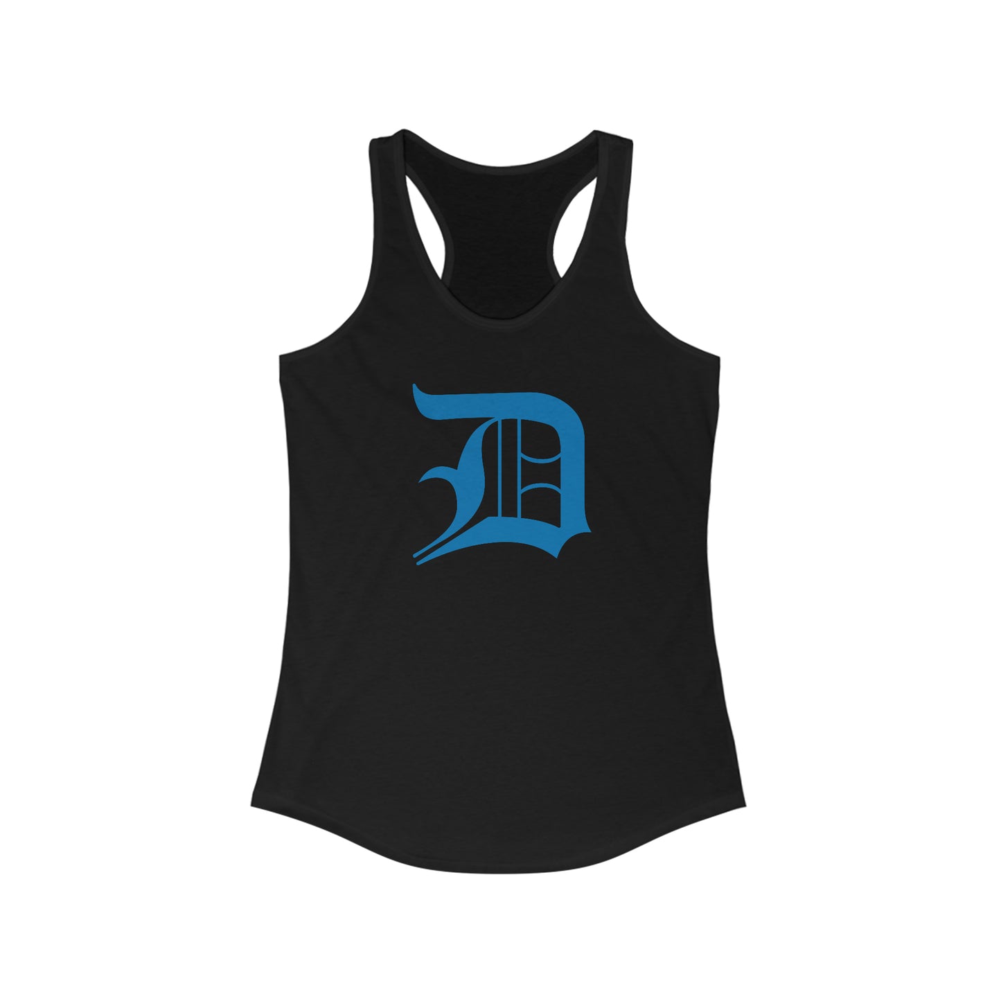 Detroit 'Old English D' Tank Top (Azure) | Women's Racerback