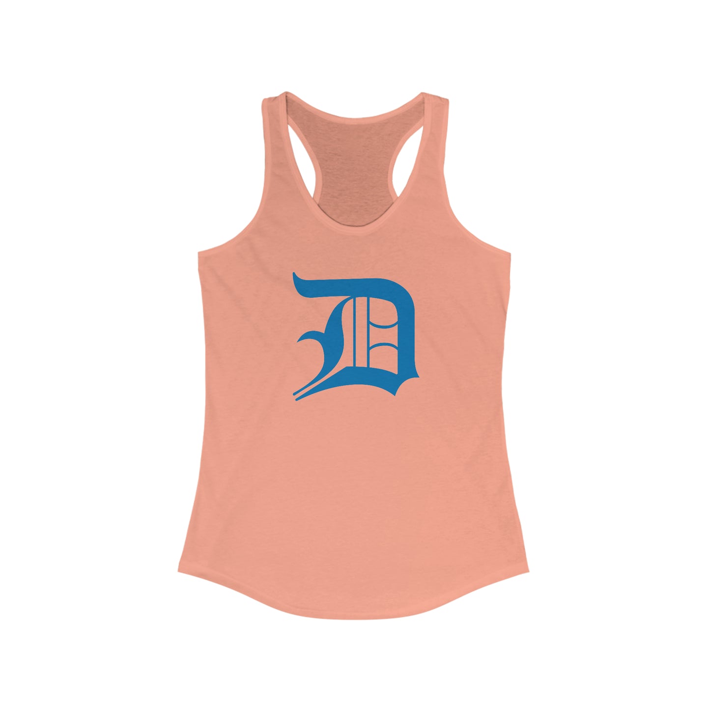 Detroit 'Old English D' Tank Top (Azure) | Women's Racerback