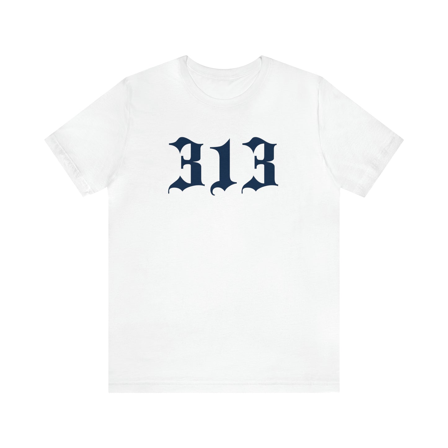 Detroit '313' T-Shirt (Old English Font) | Unisex Standard Fit