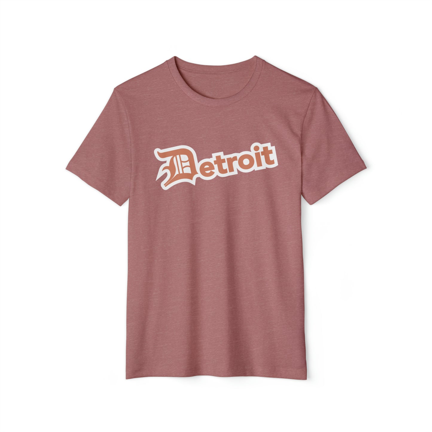 'Detroit' T-Shirt (Copper Old English 'D') | Unisex Recycled Organic