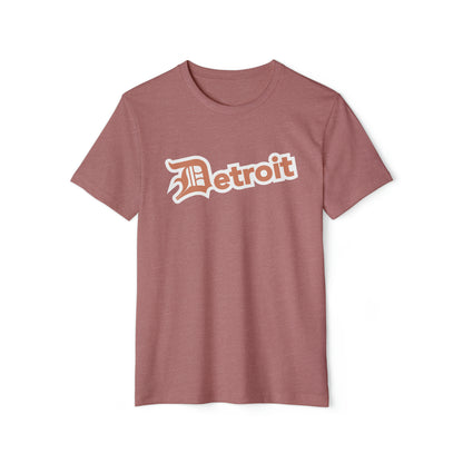 'Detroit' T-Shirt (Copper Old English 'D') | Unisex Recycled Organic